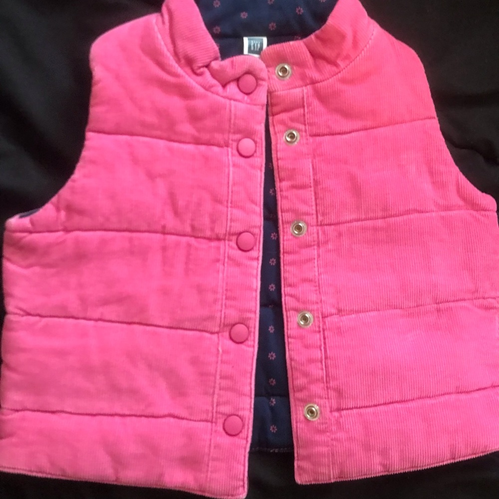 Baby Gap reversible snap front vest